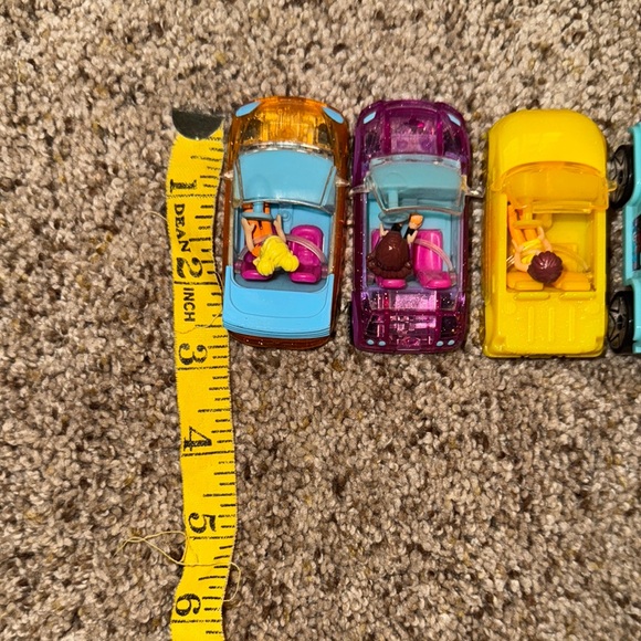 2007 set of 5 Polly Pocket mini cars with drivers - Picture 6 of 6